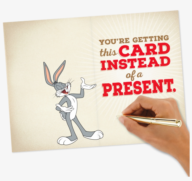 Looney Tunes™ Bugs Bunny Roses Are Red Birthday Card - Bugs Bunny, transparent png #8415361