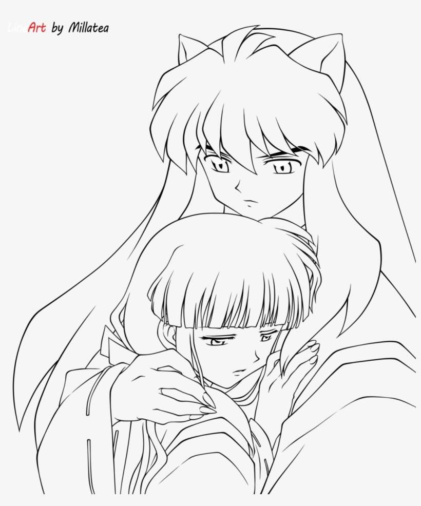 Coloring Pages Coloring Pages Inuyasha Book Inuyasha, transparent png #8416247