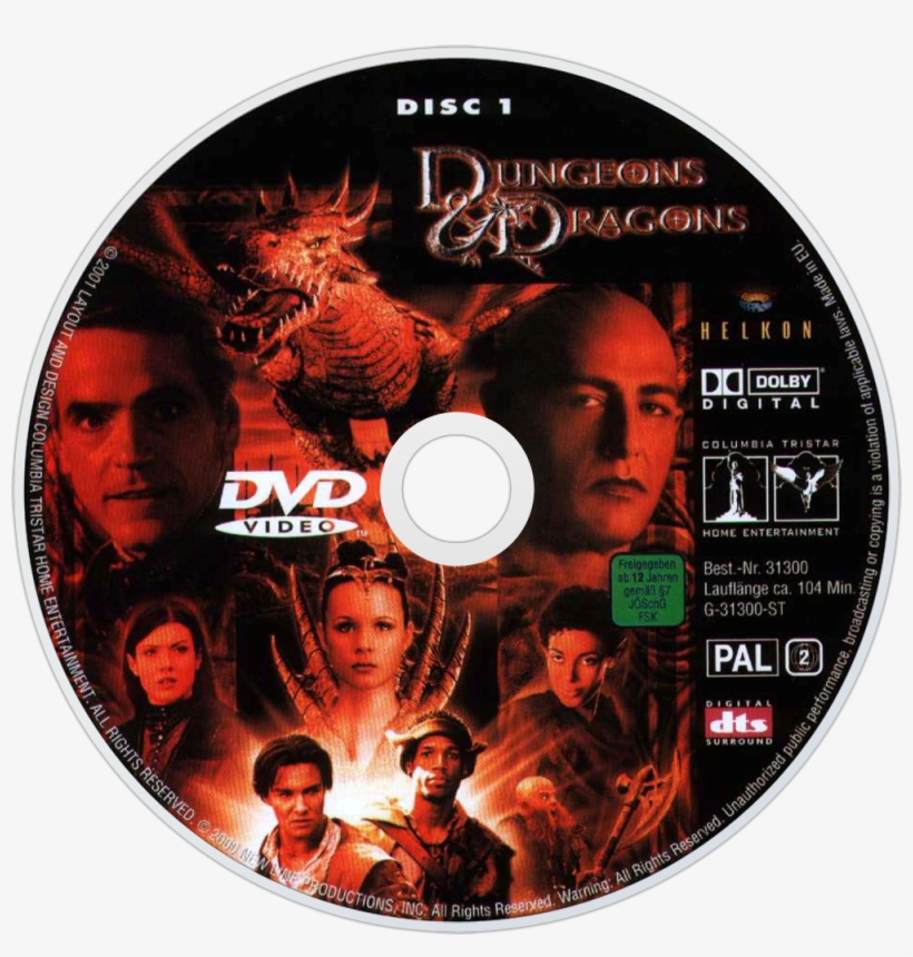 Dungeons & Dragons Dvd Disc Image - Dungeons And Dragons Dvd, transparent png #8418802