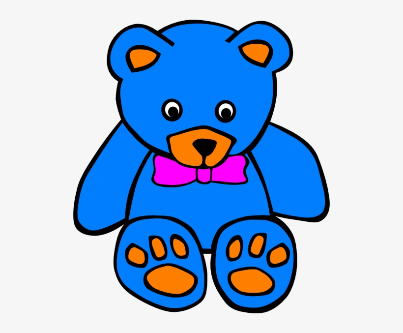 Teddy Bear Clipart Colourful - Colourful Teddy Bear Clipart, transparent png #8420370
