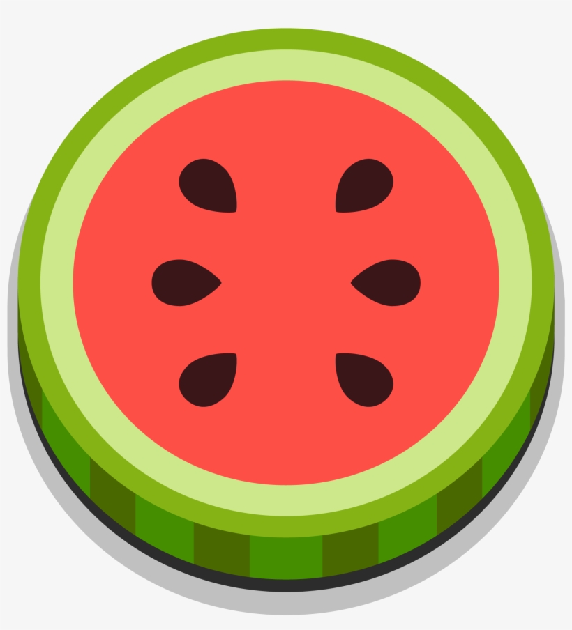 Smiley Clipart Watermelon - Watermelon, transparent png #8420426