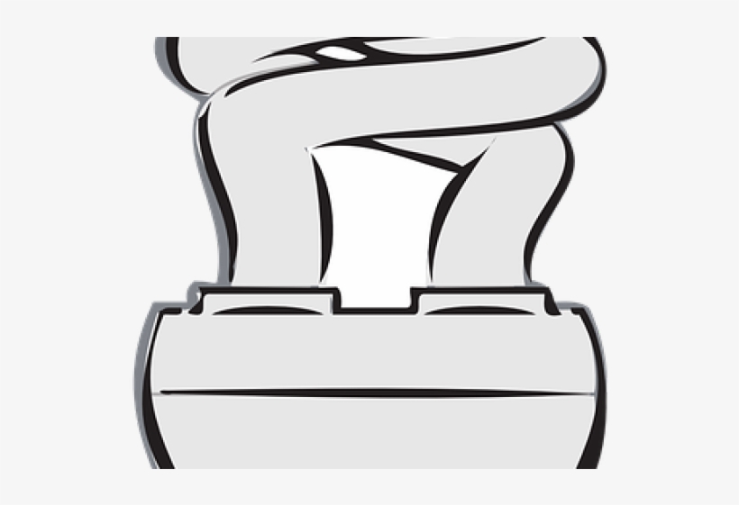 Light Bulb Clipart Energy Efficient - Curly Light Bulb Clipart, transparent png #8420604