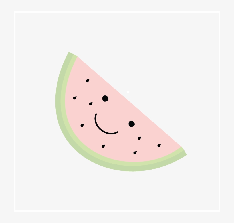 Friendly Watermelon Print - Watermelon, transparent png #8421035