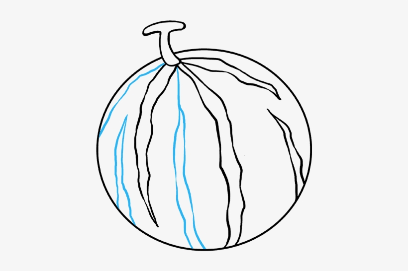 How To Draw Watermelon Slice - Draw A Watermelon, transparent png #8421140