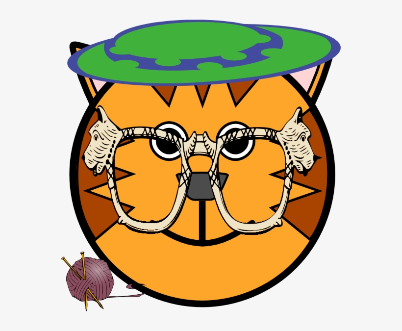 Grandma Cat Clip Art - Tiger Face Cartoon Drawing, transparent png #8421208