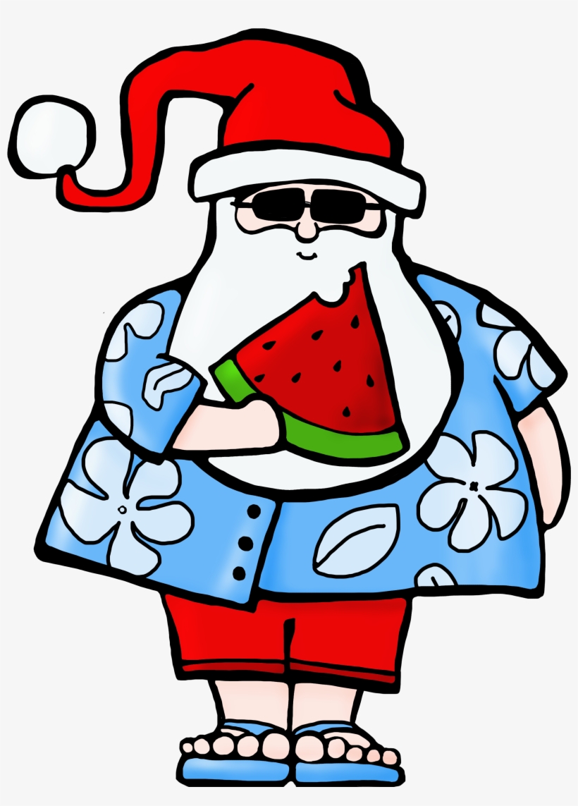 Watermelon Santa Color, transparent png #8421487