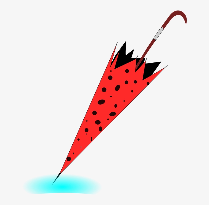 Umbrella Clipart Closed Umbrella - Umbrella Clipart Triangle, transparent png #8421492