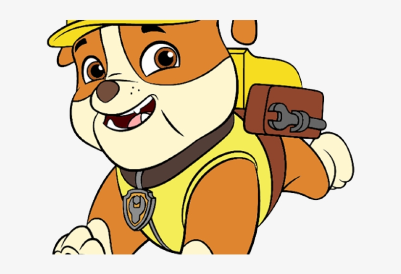 Numbers Clipart Paw Patrol - Rubble Paw Patrol Png, transparent png #8421648