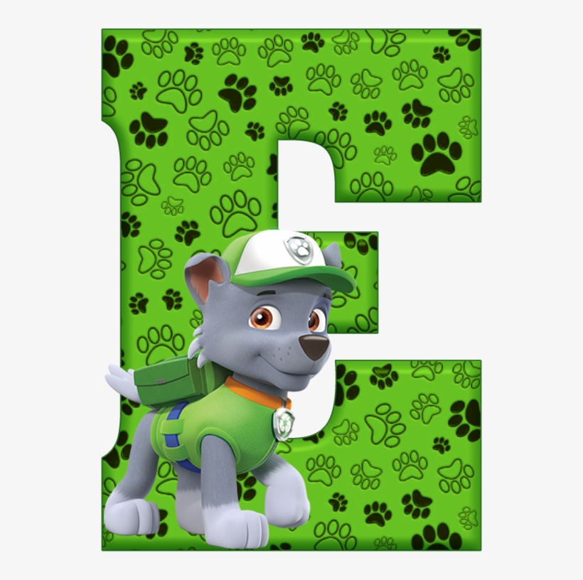 Paw Patrol Clipart - Letter D Paw Patrol Rocky, transparent png #8421701