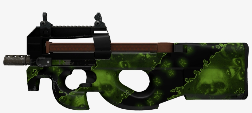 P90 Virus Large Rendering - Skin P90, transparent png #8423010