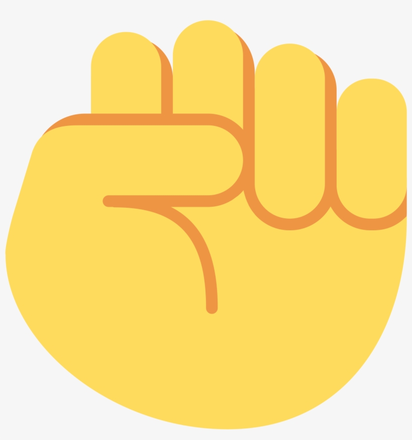 Raised Fist - Circle, transparent png #8423845