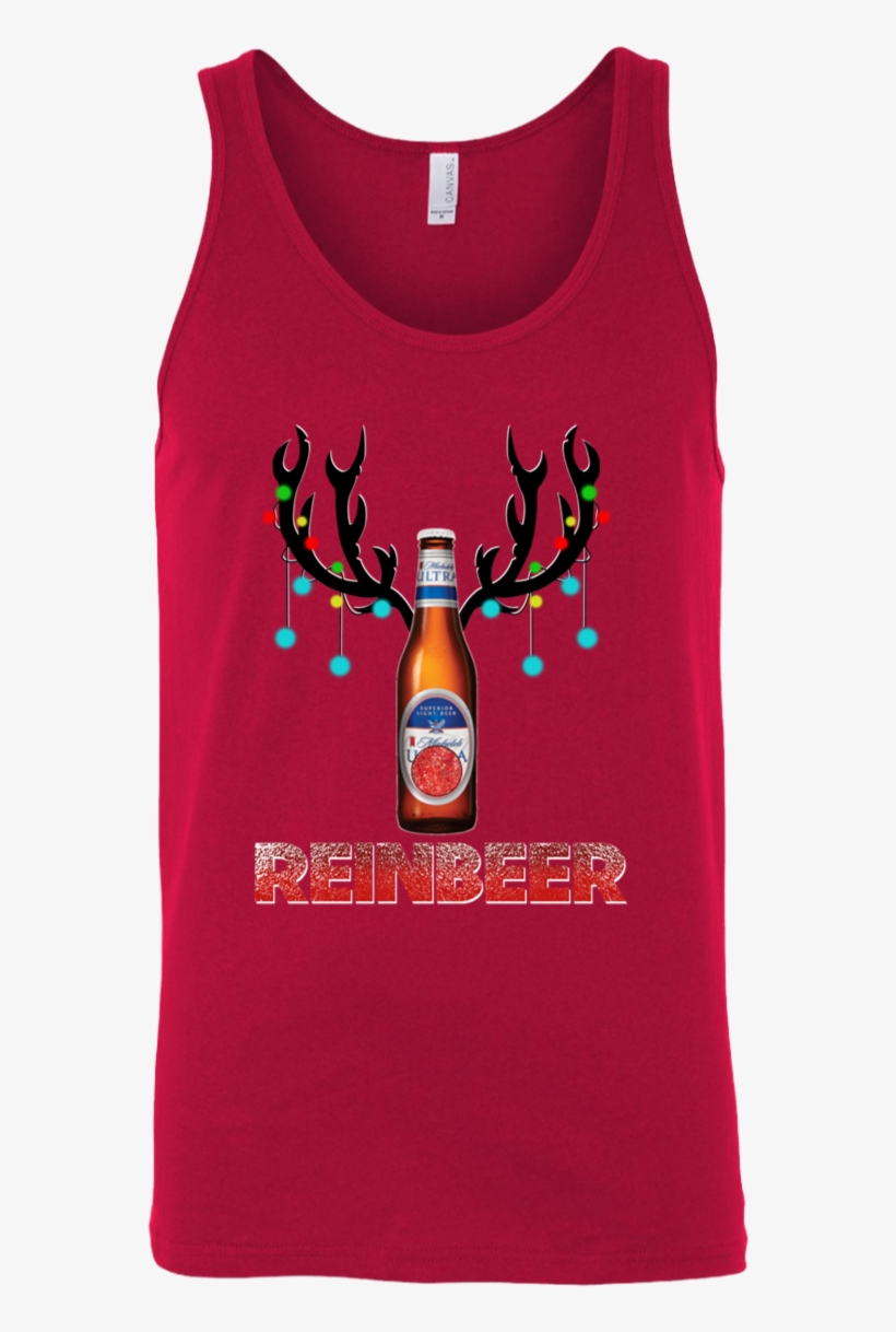 Michelob Ultra Beer Reinbeer Christmas Shirt Unisex - Top, transparent png #8424816