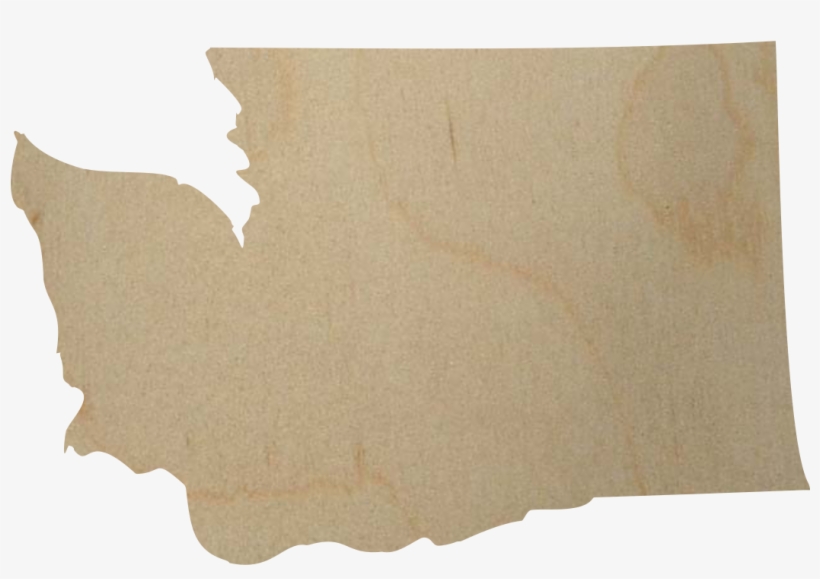 Washington State Wood Cutout - Washington Shape State, transparent png #8425068