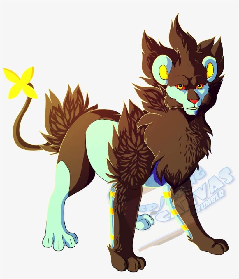 Zeus, My Luxray On My Pokemon X Team ~ He Swept Through - Cartoon, transparent png #8425391
