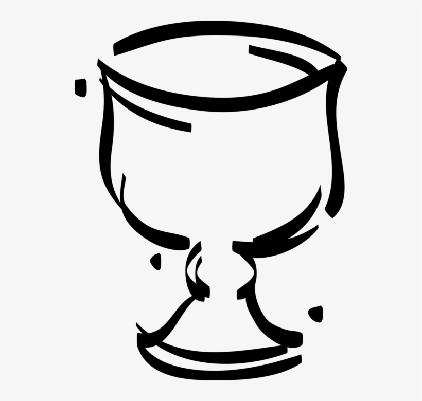 Vector Illustration Of Chalice Cup Or Goblet Drinking, transparent png #8425992