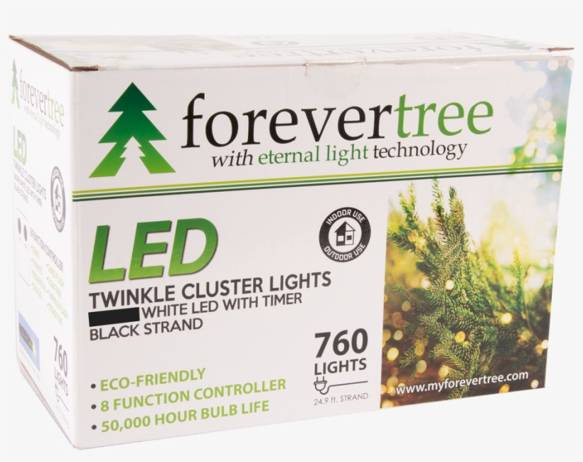 Forevertree 760 Led Twinkle Cluster White Lights With - Horsetail, transparent png #8426719