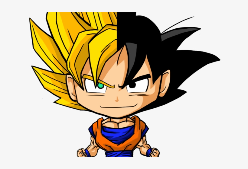 Goku Clipart Anime Chibi - Goku Chibi Drawing, transparent png #8427026