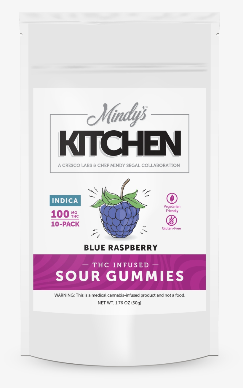 Cresco Gummy Sour Blue Raspberry 100mg 10pk - Grape, transparent png #8427130