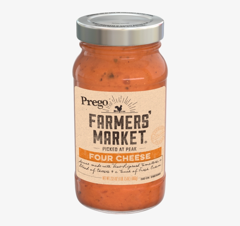 Four Cheese Italian Sauce - Prego Farmers Market, transparent png #8427132