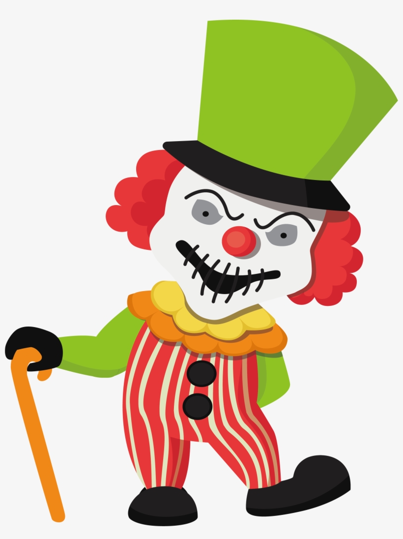 Clown Clipart Halloween - Halloween Clown Clipart, transparent png #8427481