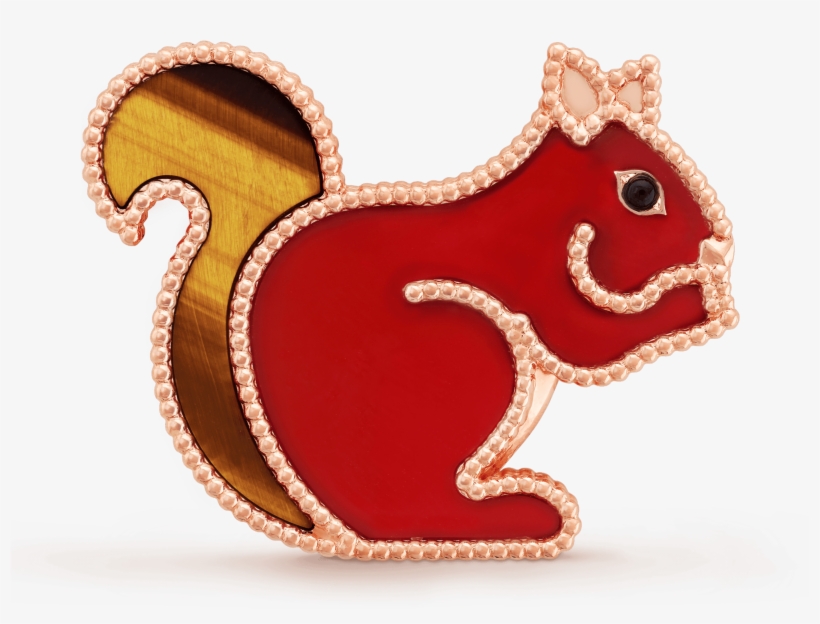 Lucky Animals Squirrel Clip, - Van Cleef & Arpels New Animal Collection, transparent png #8427866