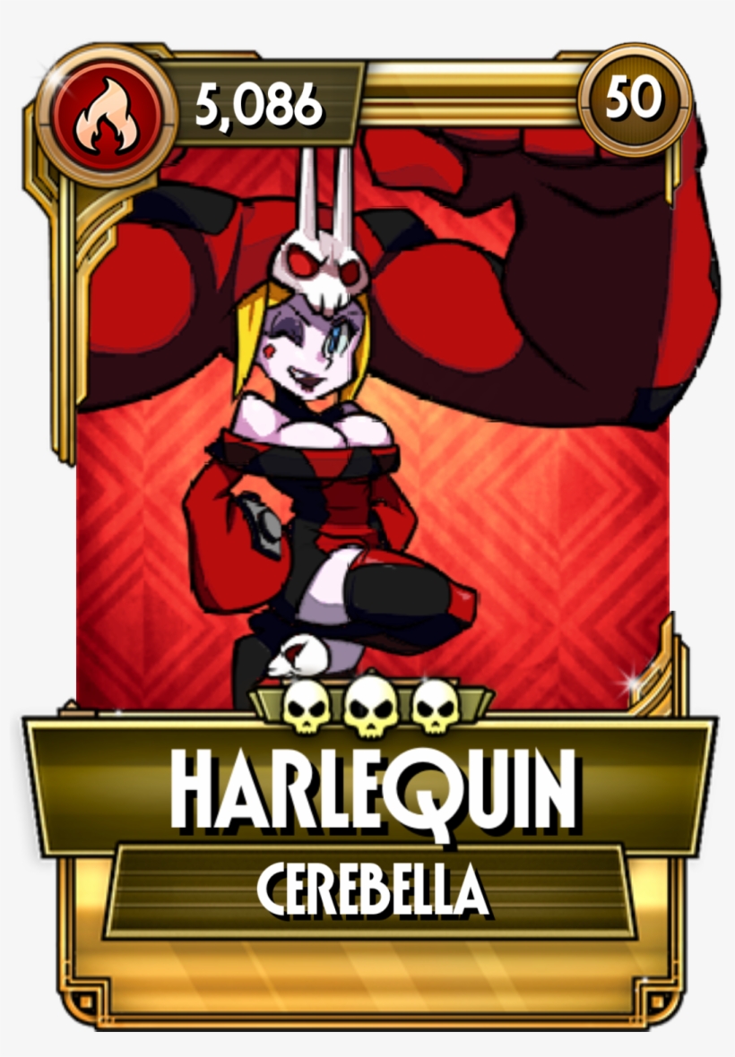 Harlequin Skullgirls Valentine Silent Kill Free Transparent Png Download Pngkey