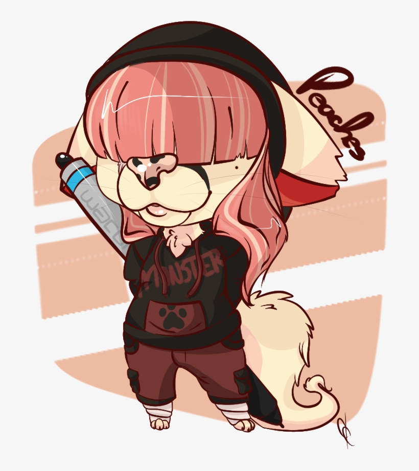 Peaches Chibi ♥ - Cartoon, transparent png #8428002