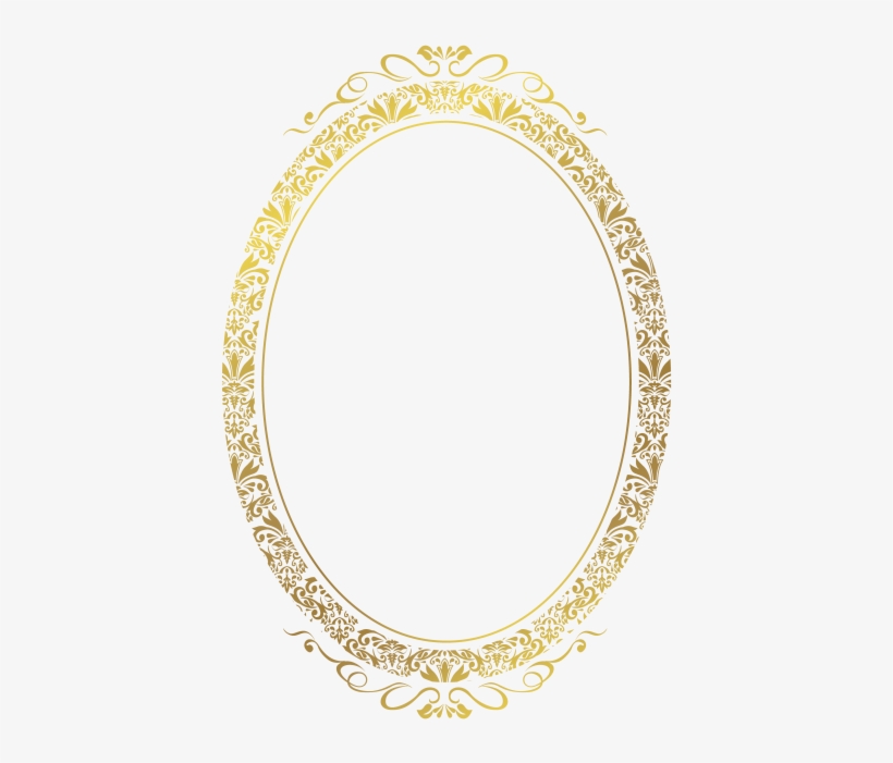 Golden Frame - Circle, transparent png #8428248