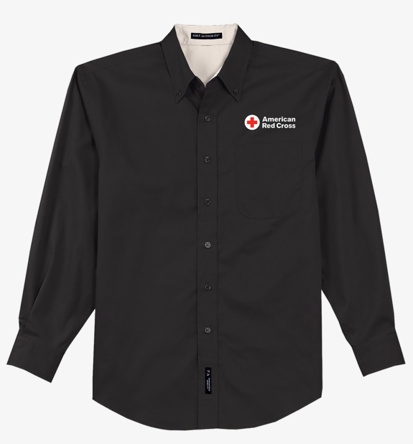 Mens Button Down Oxford Dress Shirt With American Red - Gucci Coat Women, transparent png #8428345