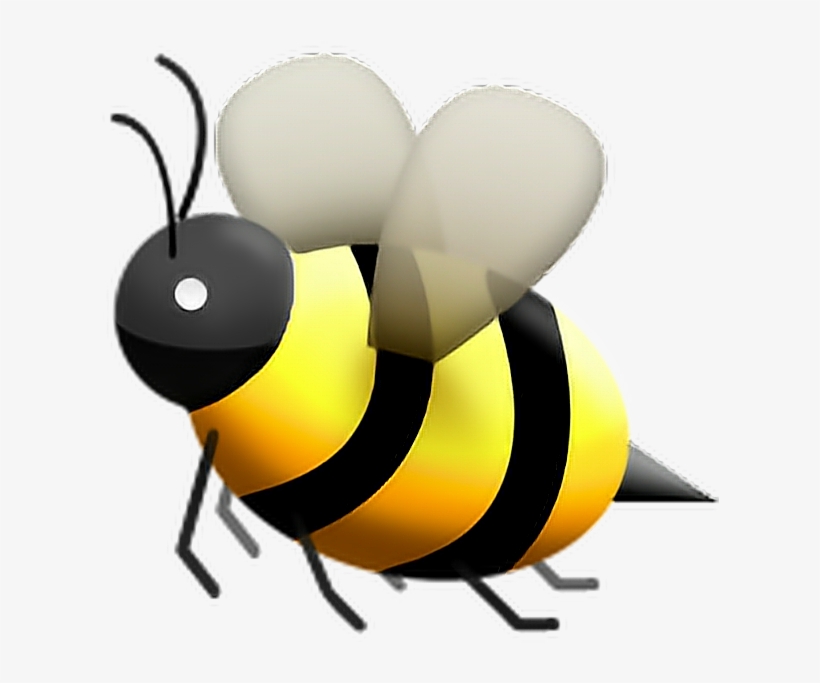 Emoji Iphoneemoji Emojis Beeemoji - Emojis Bee, transparent png #8428459