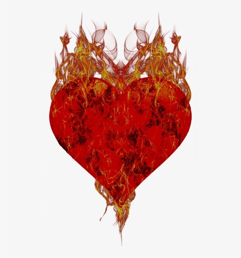 Heart Of Fire - Illustration, transparent png #8428535