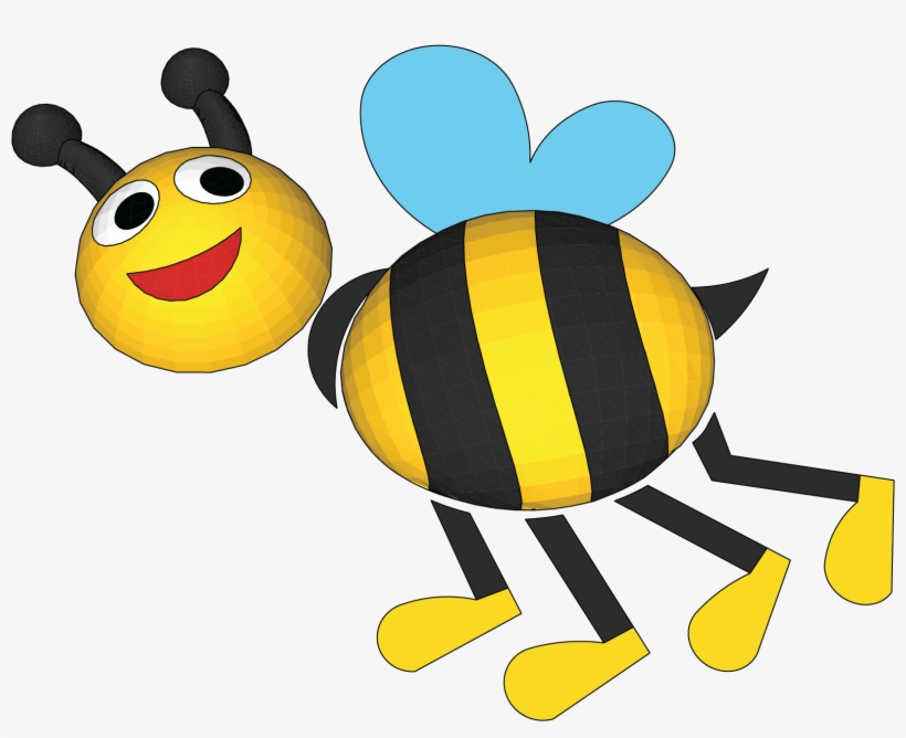 3d Bee - Honeybee, transparent png #8428616