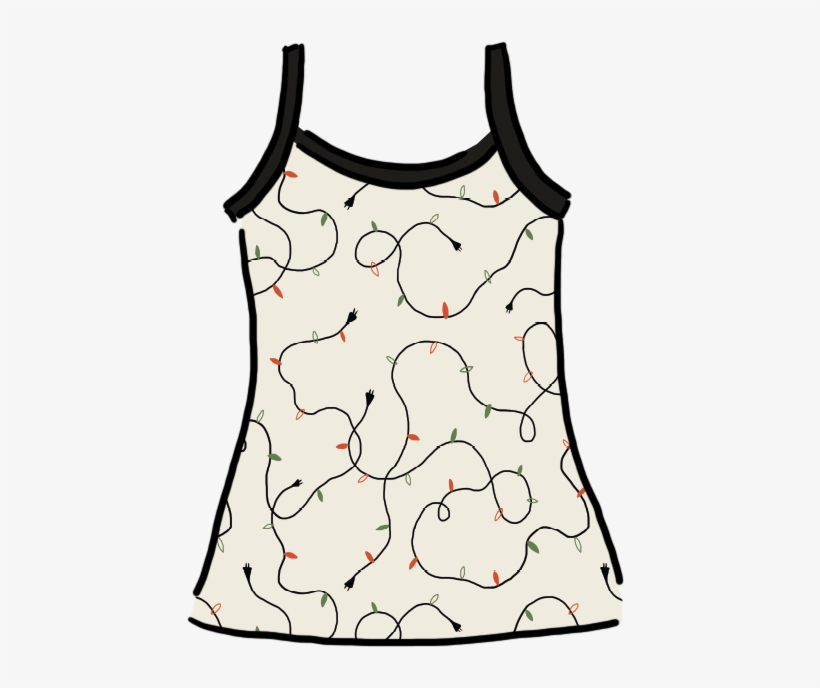 Women's Cami Holiday Lights - Active Tank, transparent png #8428826