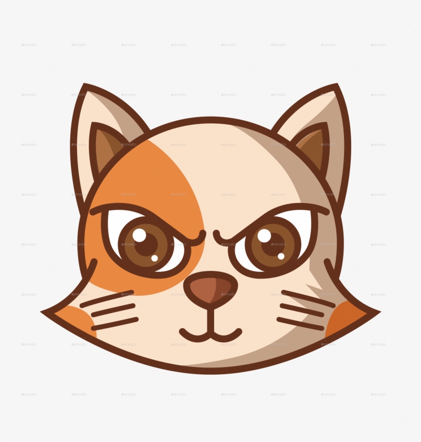 Png/cat Funny Icon-14 - Cats Face Funny Cartoon Png, transparent png #8429089