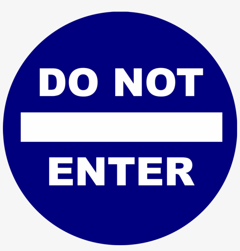 Do Not Enter - Circle, transparent png #8429888