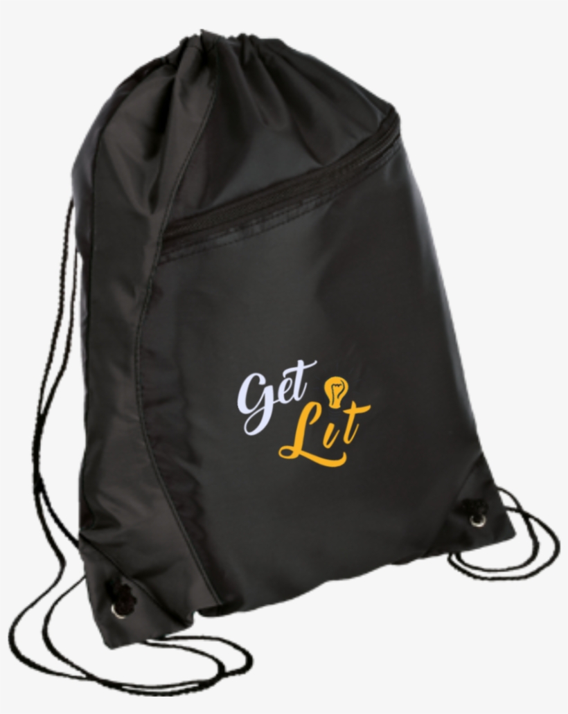 Get Lit Drawstring Bag - Drawstring, transparent png #8429890