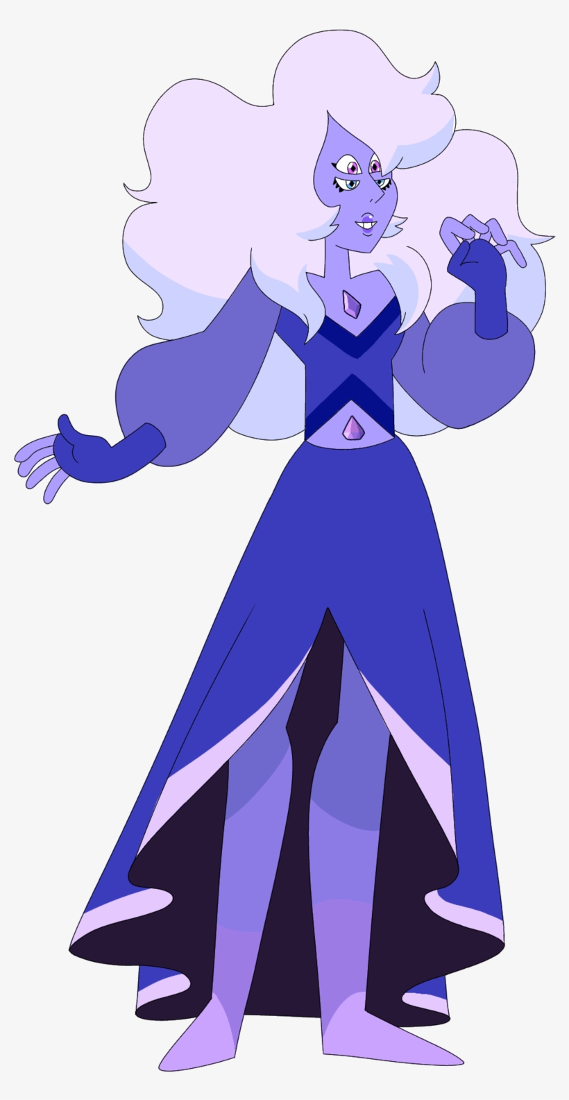 Purple Diamond - Cartoon, transparent png #8430023