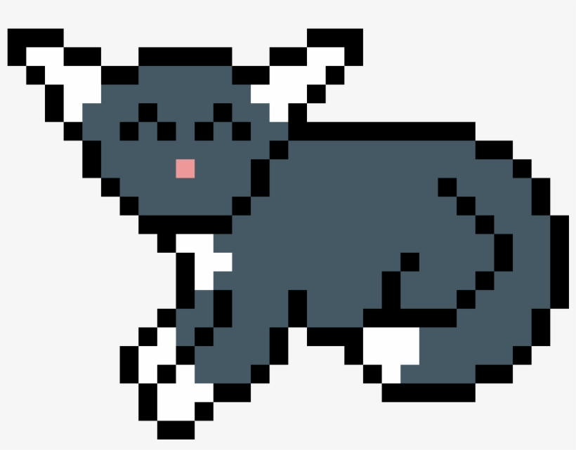 Cute Kitten - Pixel Art De Circulo, transparent png #8430096
