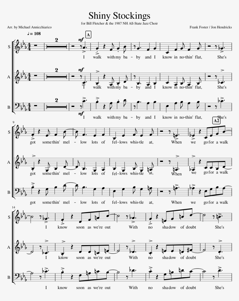 Sab F Sheet Music For Piano, Bass, Percussion Download - Document, transparent png #8430240