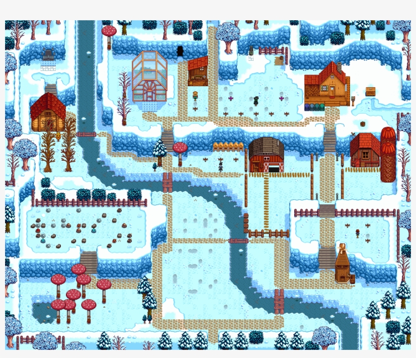 Hi - Stardew Valley Hilltop Farm Layout, transparent png #8430279