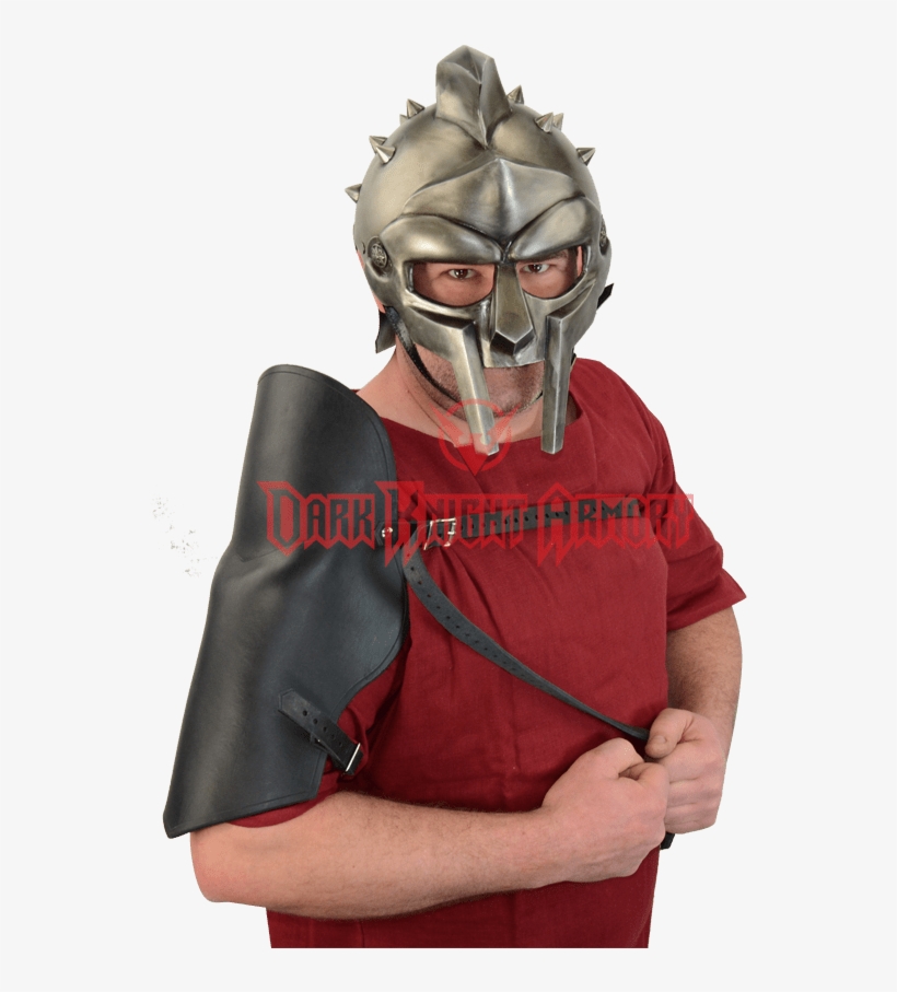 Roman Gladiator Shoulder Armor - Gladiator Pauldron, transparent png #8430543