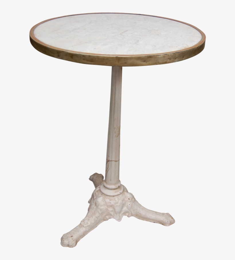 French Cafe Table White C1910, transparent png #8430837