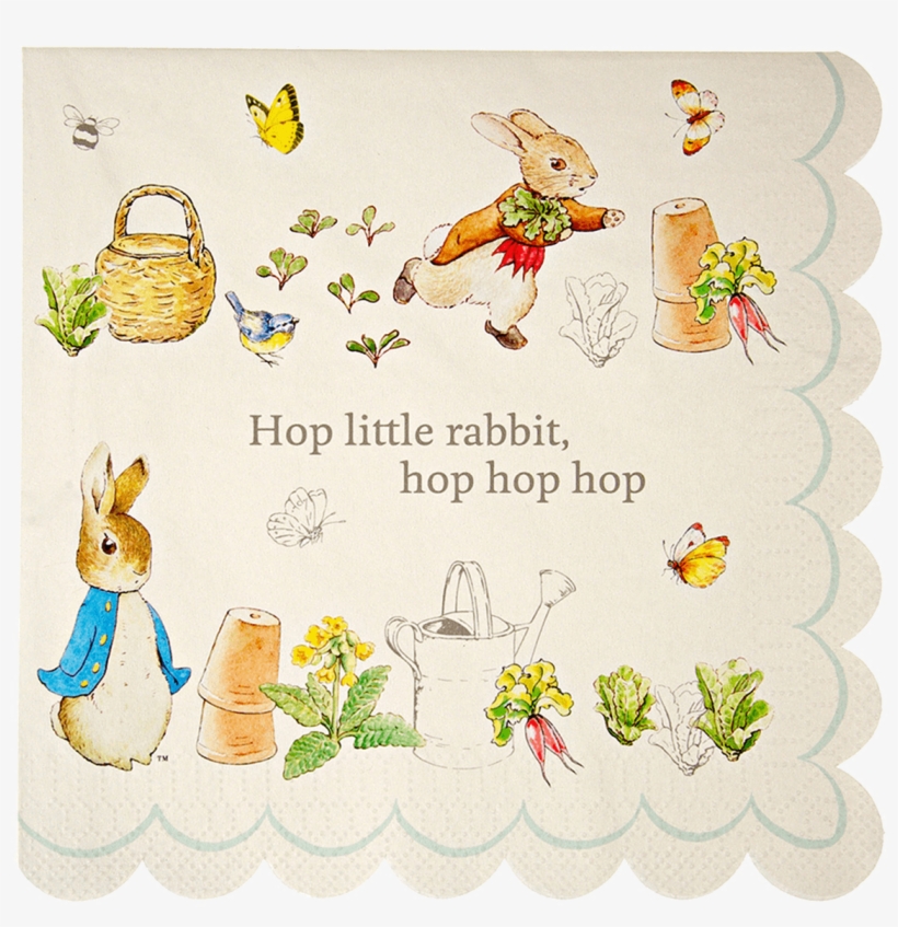 Peter Rabbit Napkins - Peter Rabbit Napkin, transparent png #8430877
