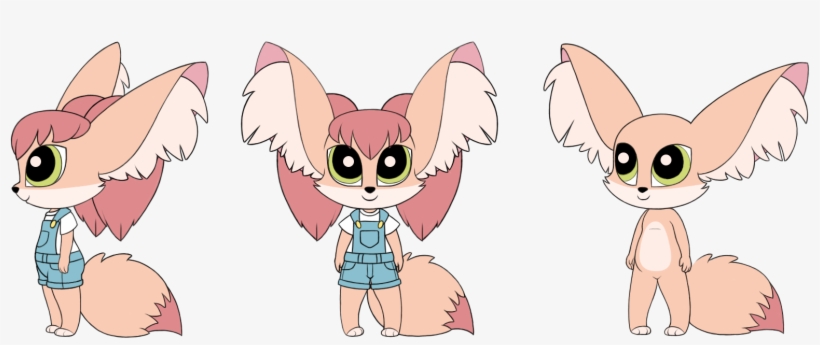 Work In Progress Fennec Fox Character - Cartoon, transparent png #8430927