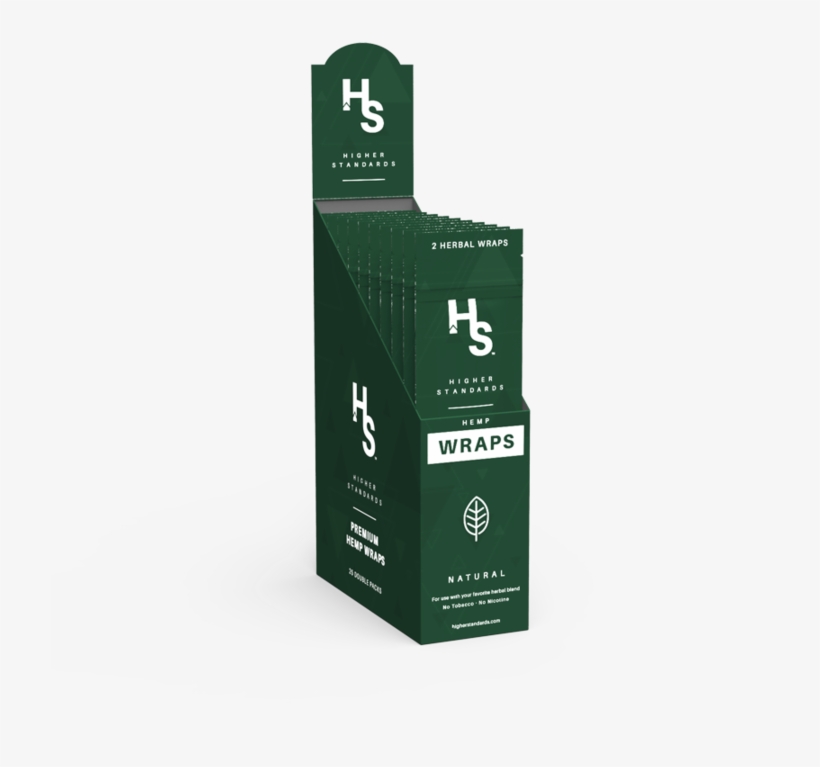 Higher Standards Premium Hemp Wraps - Box, transparent png #8431279