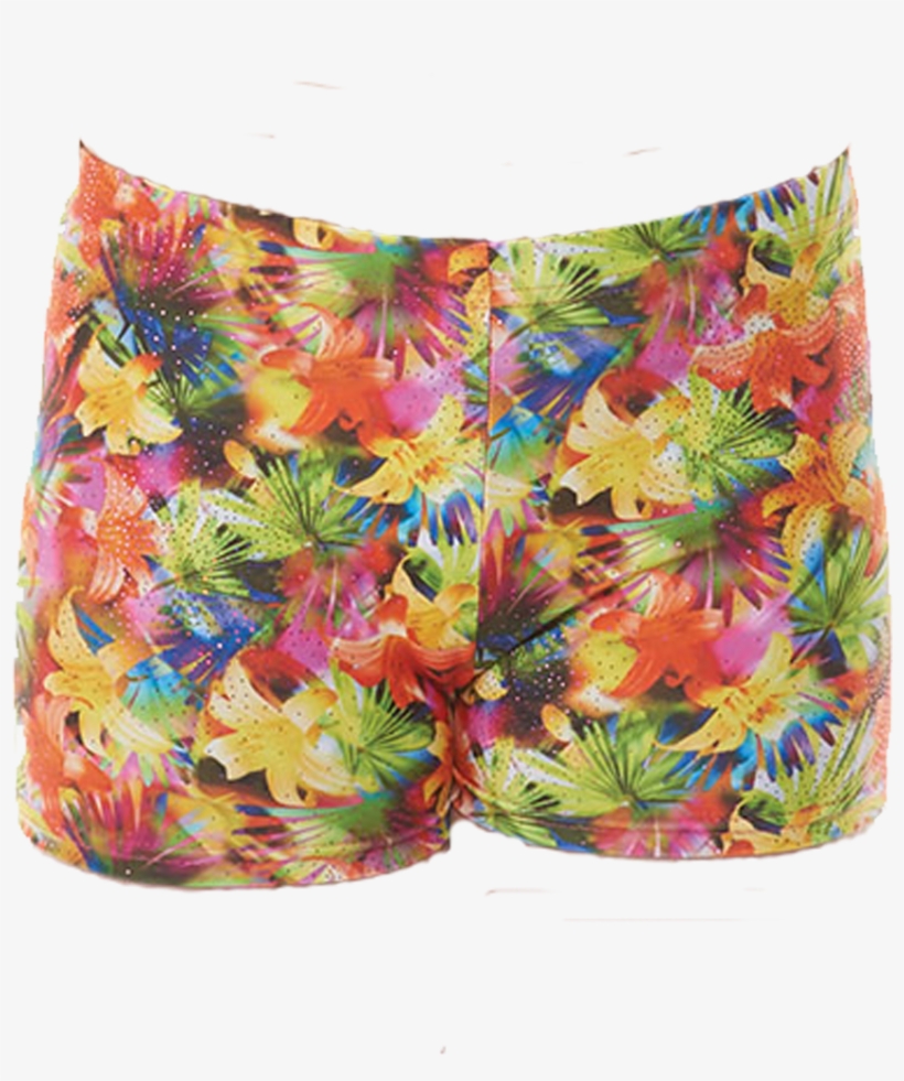 Hipster Gymnastics Shorts Starburst Print - Board Short, transparent png #8431630