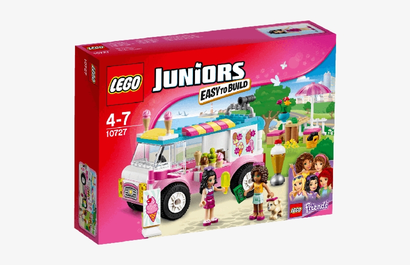 Ice Cream Truck - Lego Friends Junior Sets, transparent png #8432234