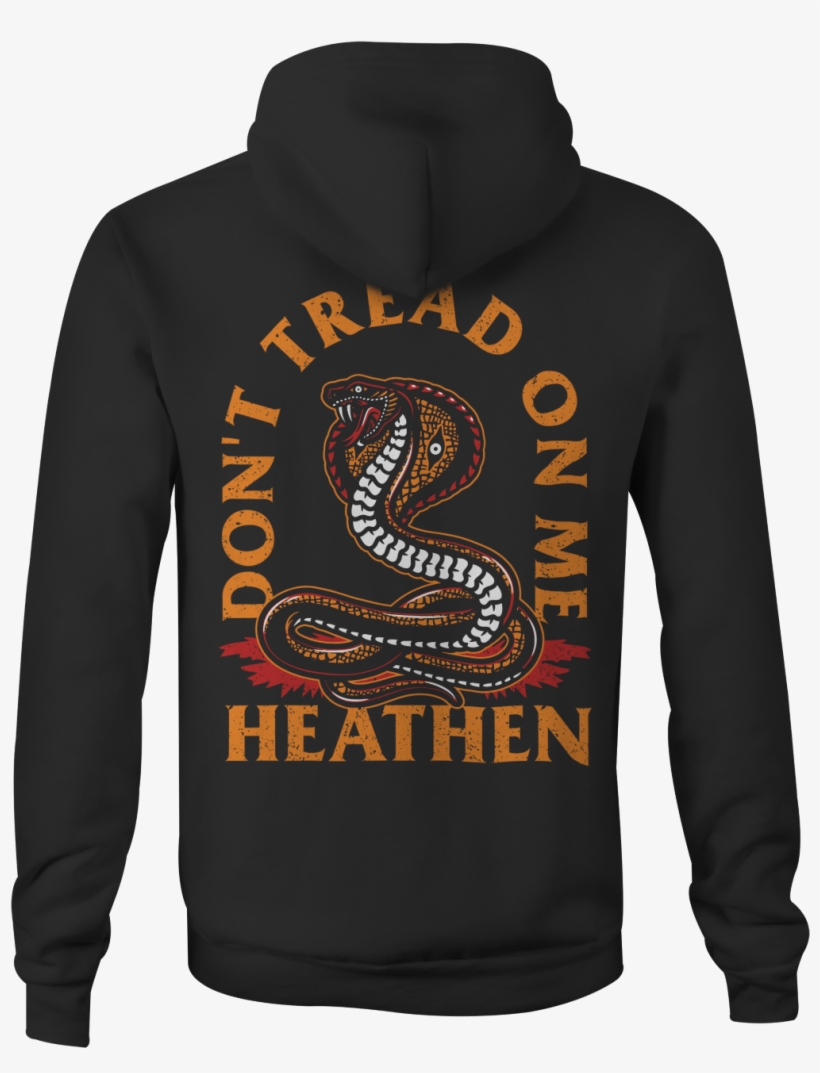 Don't Tread On Me Pullover Hoodie - Web City, transparent png #8432478
