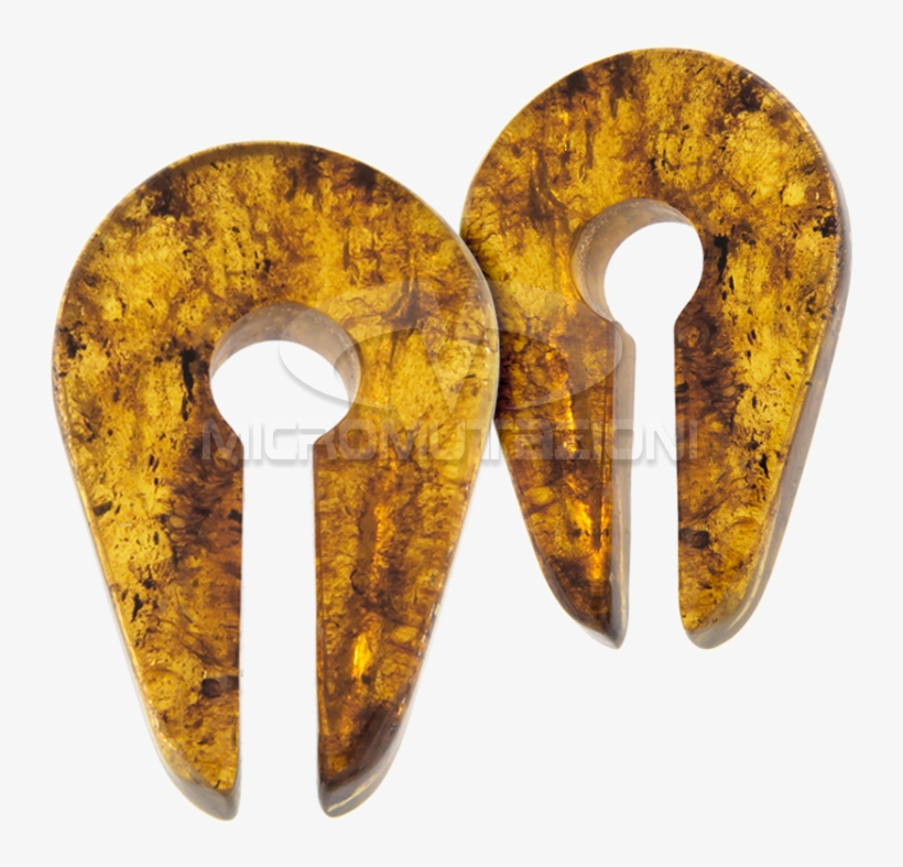 Chiapas Amber Keyhole Weight Stone - Spoon, transparent png #8432890