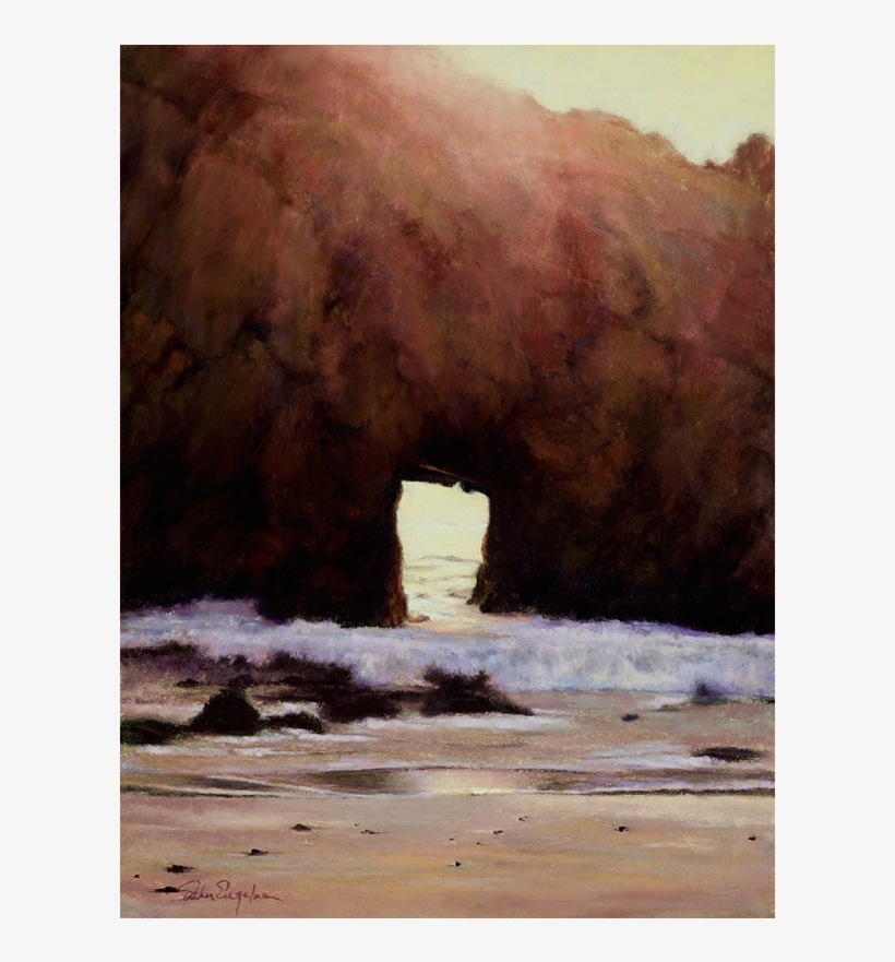 Waterscapes Esther Engelman Artist The Key Hole - Natural Arch, transparent png #8432964